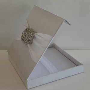 럭셔리 엄밀한 포장 도매 실크 초대 상자 - Product Image 4