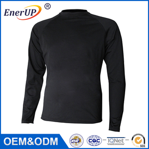 Doble capa <span class=keywords><strong>de</strong></span> lana <span class=keywords><strong>de</strong></span> manga larga ropa <span class=keywords><strong>interior</strong></span> térmica que absorbe la humedad <span class=keywords><strong>camisetas</strong></span> - Product Image 3