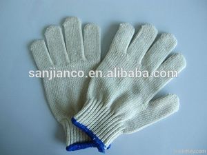 Calibre 7 blanqueador de color blanco y el clima caliente de soldadura de algodón guantes de segurida dsuave sensación - Product Image 1