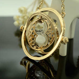 Collier Whoselase Fashion en or, style <span class=keywords><strong>Harry</strong></span> <span class=keywords><strong>Potter</strong></span>, avec pendentif <span class=keywords><strong>sablier</strong></span>, en promotion - Product Image 5