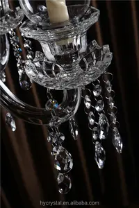 Chandelier sur pied en verre pour décor, chandelier de grand format, vente en gros, 2019
