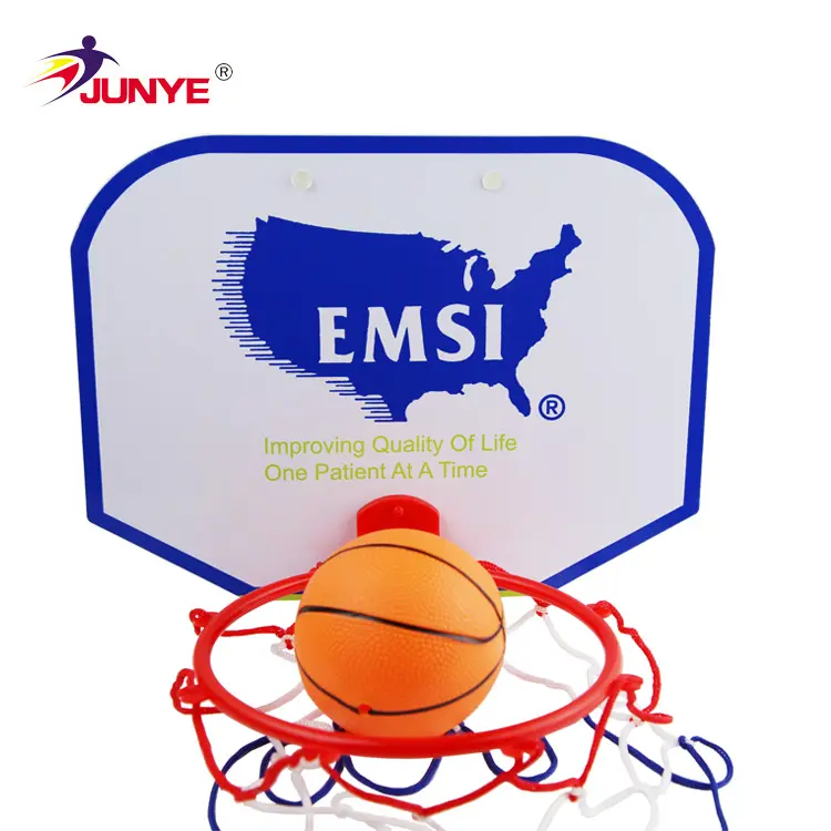 Mini canestro e palla da basket in plastica per interni personalizzati per bambini con pompa per bordo da basket DoorH