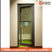 Bisagra de puerta de vidrio y aluminio, puertas de bisagra 3d para interior de negocios, último estilo europeo y americano, precio