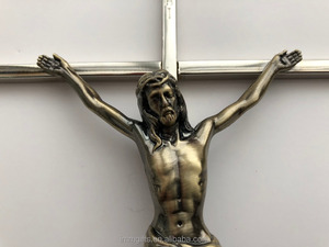 Crucifix Métal Croix Jésus Suspendu Religieux Inspirant INRI - Product Image 6