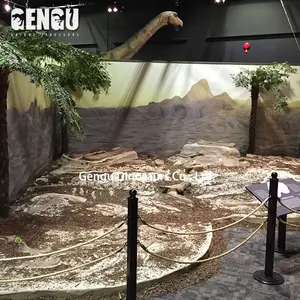 Antigas Enterradas Escavar Fósseis de Dinossauros Modelo