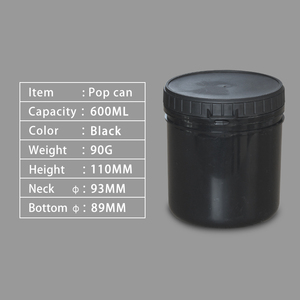 Nhà Sản Xuất 150Ml Đến <span class=keywords><strong>1000Ml</strong></span> Vòng Rỗng Dung Tích Cao Pp Nhựa Trắng Đen Rõ Ràng Jar Mát Bia Thực Phẩm Có Thể Với Niêm Phong Dòng - Product Image 6