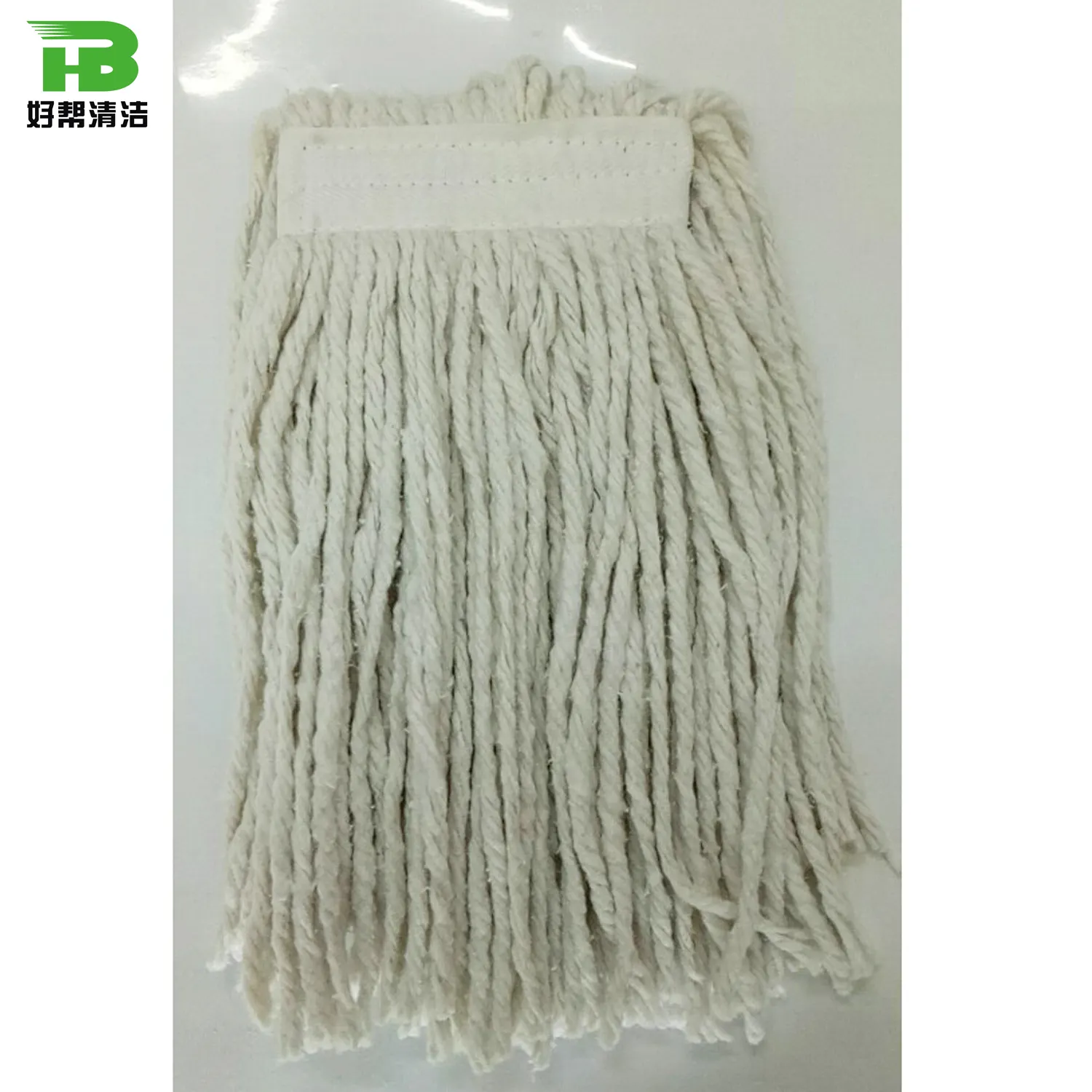 Xingtai-Cabezal de fregona de algodón, cabezal de fregona industrial de punta de corte, fricción blanca normal, recarga de fregona húmeda