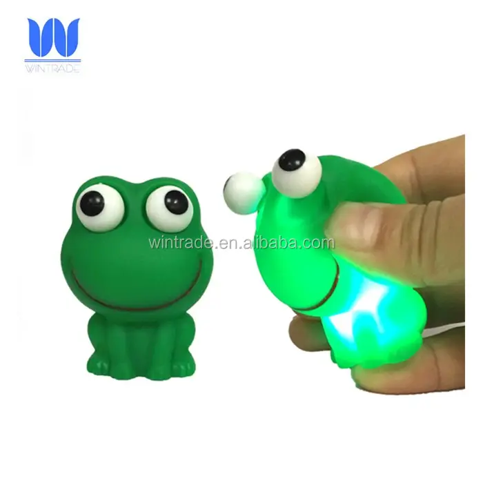 Soft Plastic Popeyes Frog Eyes Pop Out Squeeze Toys Led Popping Animals toy
