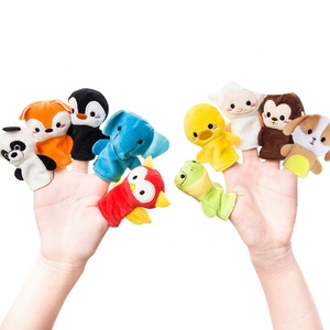 Burattino <span class=keywords><strong>da</strong></span> dito in peluche con animali morbidi OEM per giocattolo per bambini - Product Image 1