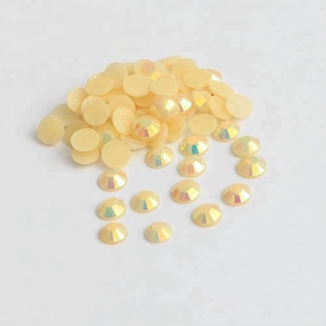 Perlas de plástico ABS al por mayor semiplanas 6mm perlas sueltas semiredondas colores <span class=keywords><strong>AB</strong></span> - Product Image 5