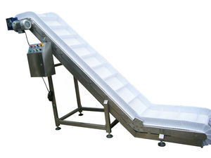 Nemen Weg Riem Pu/Pp Materiaal Transportband Met Grote Hoek Hopper Tilt Verticale Makkelijk Schoon Aangepast Met Schroef Voedsel groente - Product Image 5