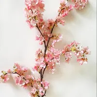 Branches de fleurs de cerisier artificielles en soie, 1 pièce, hautes, arrangement floral pour décoration de mariage maison