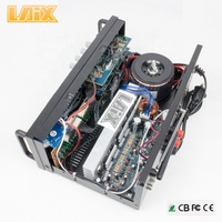 Amplificateur de puissance musical EQ avec transformateur HF, panneau DVD et microphone VHF/UHF Laix LX-777