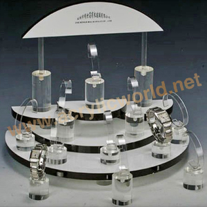 นาฬิกาอะคริลิคชั้นวางจอแสดงผลมัลติฟังก์ชั่ยืนแสดงวงเล็บ - Product Image 5