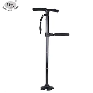 Best Seller Adjustable Foldable Double Handle Walking Stick Walking Cane