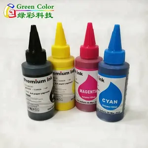 น้ำ Art กระดาษ Pigment Ink ชุดสำหรับ Epson R330 R270 T50 T60 1390เครื่องพิมพ์