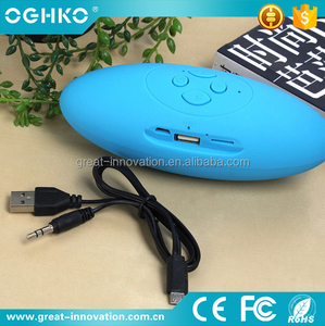 Portátil Rugby forma <span class=keywords><strong>doble</strong></span> cuernos inalámbrico Multimedia Radio FM BT3.0 <span class=keywords><strong>Bass</strong></span> altavoz - Product Image 2