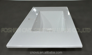 Made in china una sola pieza de baño fregadero y <span class=keywords><strong>encimera</strong></span> / lavabo mueble - Product Image 5
