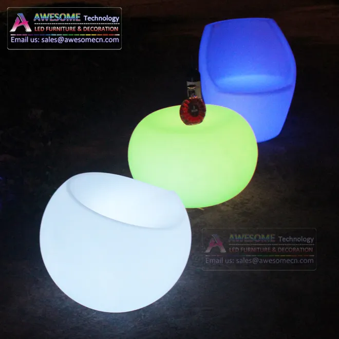 Cadeira redonda led da apple para área de relaxamento de eventos (ch005)