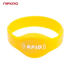 Rfid Wristband Price RSW02 Waterproof Passive Writable NFC Bracelet RFID Silicone Wristband With Factory Price