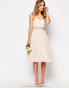 OEM abiti <span class=keywords><strong>da</strong></span> ballo <span class=keywords><strong>da</strong></span> <span class=keywords><strong>sposa</strong></span> più venduti <span class=keywords><strong>abito</strong></span> <span class=keywords><strong>midi</strong></span> <span class=keywords><strong>da</strong></span> donna elegante rosa - Product Image 2