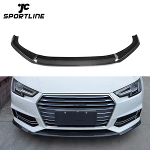 Lame de Spoiler avant S4 en Fiber de carbone Pure pour <span class=keywords><strong>Audi</strong></span>, <span class=keywords><strong>A4</strong></span> B9 <span class=keywords><strong>SLINE</strong></span> S4, 2018, <span class=keywords><strong>2019</strong></span> - Product Image 1