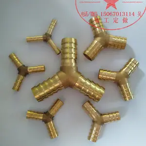 Messing y tuinslang connector/y barb fitting/y connector