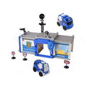 Garage de poste de police à <span class=keywords><strong>faire</strong></span> soi-même-Construisez et construisez votre propre ensemble de jeu-Jouet amusant pour les enfants et les enfants - Product Image 1