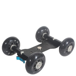 Vgeet Universal Super Bisu Hitam Track Skater Meja Mini Video <span class=keywords><strong>Dolly</strong></span> untuk DSLR Kamera Aksesoris - Product Image 2
