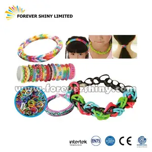 Fashion Girl Elastic Hair Rubber Fashion Vending Capsule Mini Toy Small Braided Loom Band