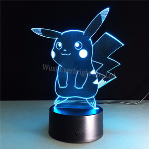 Delicado Cuadro de Juguete Para Niños Escritorio <span class=keywords><strong>Led</strong></span> Optical Illusion Illusion Regalo <span class=keywords><strong>Luz</strong></span> de La Noche Creativa Lámpara <span class=keywords><strong>Usb</strong></span> 3d - Product Image 1