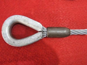 Écharpe de câble métallique en acier inoxydable, élingue de levage de câbles - Product Image 2