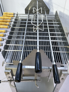 Ajustable Chipre leña kabob BBQ Chicken Grill auto <span class=keywords><strong>asador</strong></span> automático para la <span class=keywords><strong>venta</strong></span> - Product Image 2