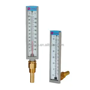 6.5inch straight or angle type red liquid thermometer