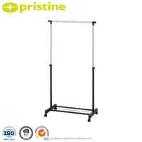 Porte-vêtements réglable pour la maison, meuble de rangement en fer, porte-manteau extensible en métal pour salon, vente en gros, moderne, Taïwan
