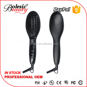 En céramique Défrisage Brosse Cheveux LCD affichage simplement lisseur brosse électrique cheveux peigne - Product Image 3