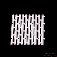 AAGU Cornice Muro di Mattoni Decorazione Della Casa Del Metallo di Taglio Muore Per Scrapbooking Carta di Carta Che Fanno Hollow Telaio Stencil