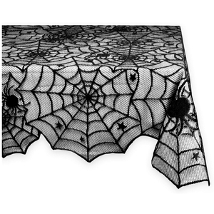 Decoración de telaraña de Halloween, manteles de encaje de telaraña de 3m, suministros festivos colgantes para fiestas de Halloween, 54x72 pulgadas