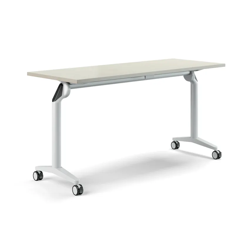 공장 가격 하드웨어 접이식 나무 접이식 책상 테이블 탑 책상 훈련 공간 절약 훈련 테이블