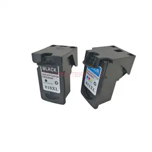 Venta al por mayor impresora de inyección de tinta para Canon cartucho PG-810 CL-811 llenar cartucho para Canon 810 compatible 811 cartucho de tinta negro