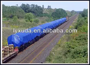 Covering Of Coal Loaded Railway Wagons Pe Tarpaulin