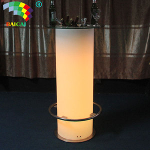 Led בר ריהוט עגול בר שולחן Led נטענת גבוה led מרחוק חיצוני דשא בר דלפק - Product Image 4