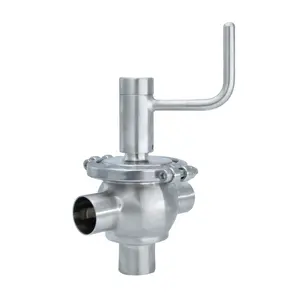 1Inch AISI304 Manual Divert Valve with Food Grade Stainless Steel Material