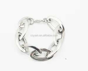 wholesale Trendy Hiphop Punk Style Stainless Steel Link&Chain Bracelet