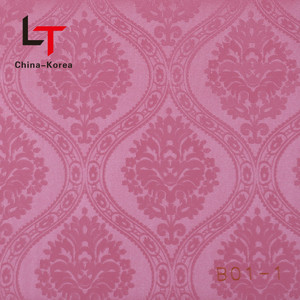 Carta da parati da camera da letto in tessuto Non tessuto rosa di lunga data per le ragazze - Product Image 2