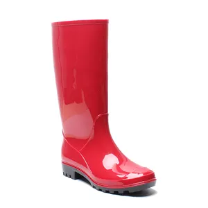 Women beautiful multi-color cheap waterproof shoes pvc rain boot