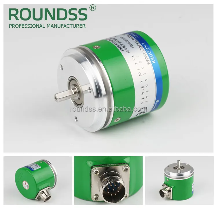 Alta Risoluzione 58mm Encoder Rotativo 10000 PPR Encoder Incrementale 6mm