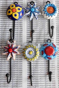 ตะขอและไม้แขวนเสื้อเซรามิกที่ทนทานและทันสมัยสำหรับจัดระเบียบในบ้านสำหรับรายการแขวน - Product Image 2