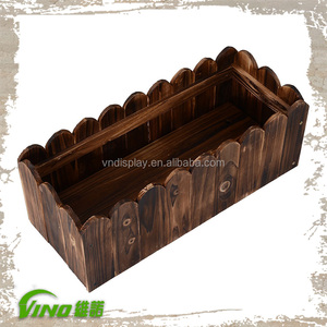 Jardinera de Madera Rústica y Ecológica Estilo Valla, Decorativa para Exteriores, Soporte para Flores y Hierbas, Panel de Valla - Product Image 5