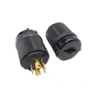 cheap Twist locking plug and receptacle /NEMA L14-30P ,30A, 125/250V